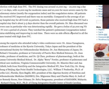Hospital Treatment of Serious and Critical Coronavirus (COVID-19) Infection with High Dose Vitamin C