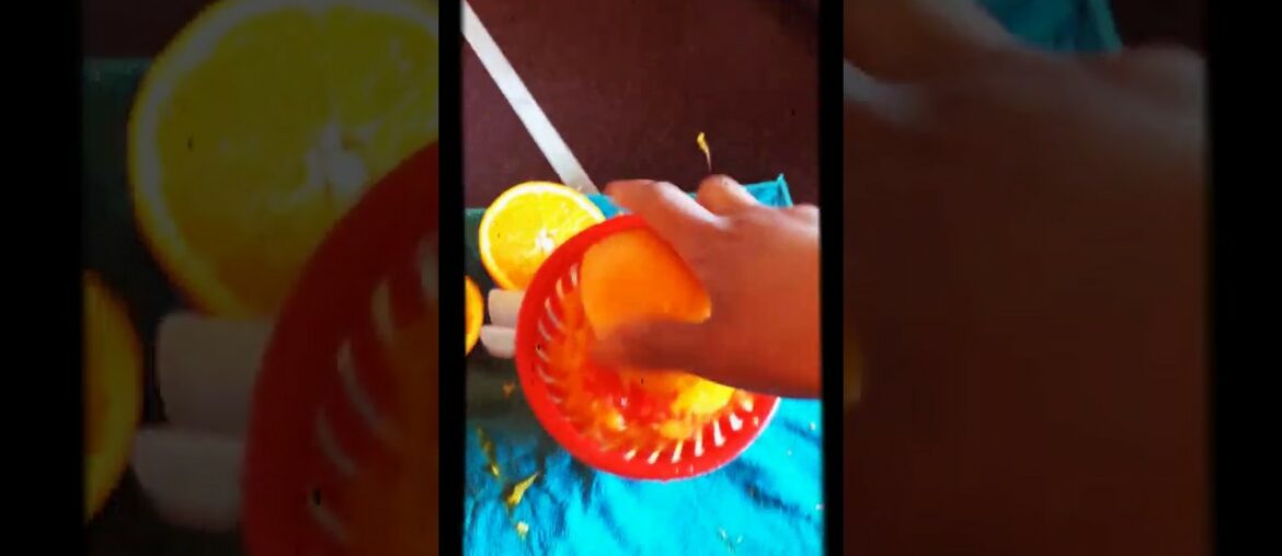 Orange for the kids healthy vitamins