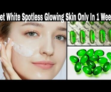 Vitamin e capsule & aloevera gel cream & toner for face || Get glowing , Spotless & whitening face