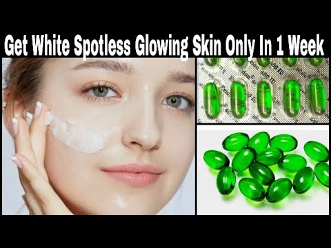 Vitamin e capsule & aloevera gel cream & toner for face || Get glowing , Spotless & whitening face