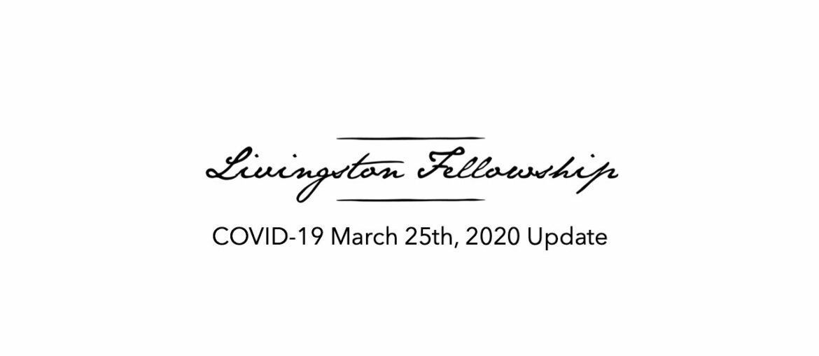 Covid 19, Immunity and Jesus Stronger | LF Update March 25, 2020