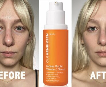 NEW! OLE HENRIKSEN BANANA BRIGHT SERUM | Before & After Review