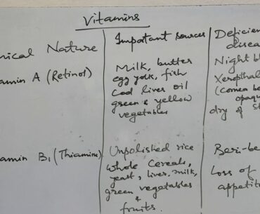 BIOMOLECULES (VITAMINS)