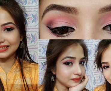 Peachy Orange Makeup Tutorial/ Step By Step Makeup Tutorial/ Beauty's World