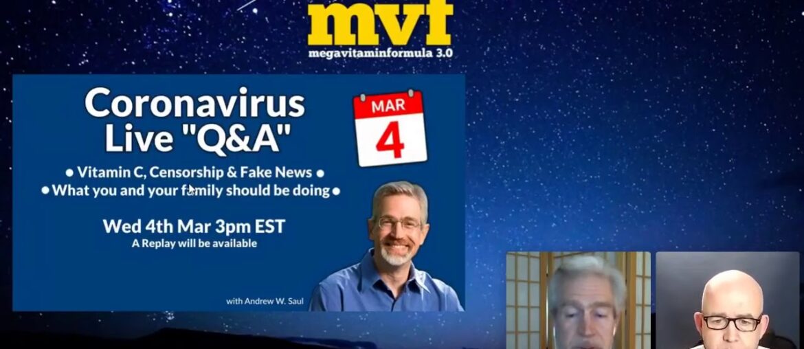 Vitamin C and Coronavirus/CV – Andrew Saul Q&A (PART 1)