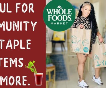 WHOLEFOODS QUARANTINE HAUL SUPER RED JUICES for immune boosting and Urinary Health and staple items.