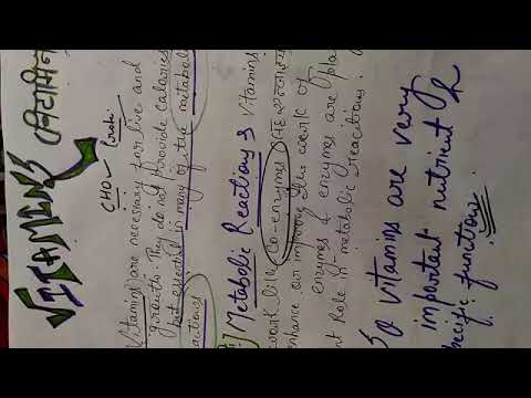 Home Science vitamins || By learning with divya