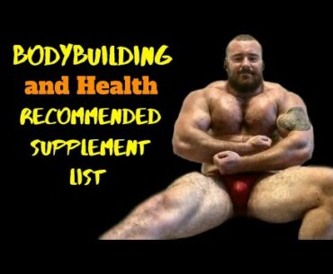Supplement List Bodybuilding & Health. Pro Bodybuilder. Bodybuilding Fitness Health Supplements
