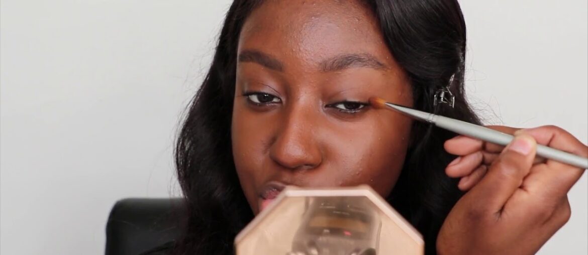 trying the fox eye makeup look trend dark skin lakisha adams
