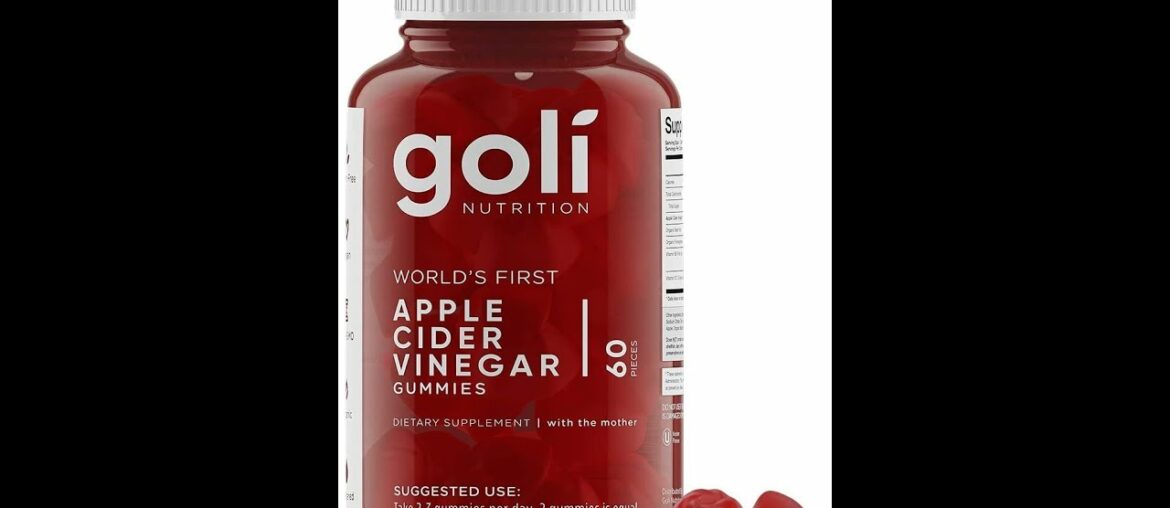 Worlds first apple cider vinegar gummy vitamins by goli nutrition is here !