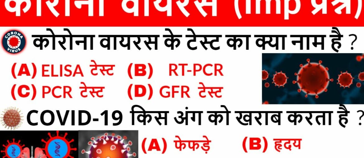 Coronavirus (COVID-19) important questions | Corona virus explained in hindi | current affairs 2020