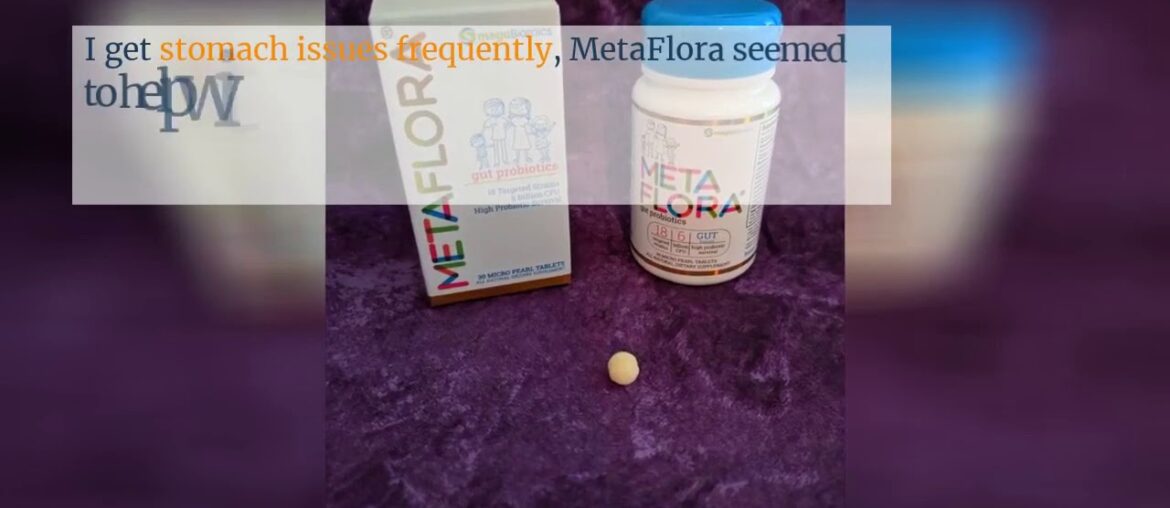 METAFLORA FOR GUT HEALTH Probiotic Supplements 30 Daily Time Release Pearls