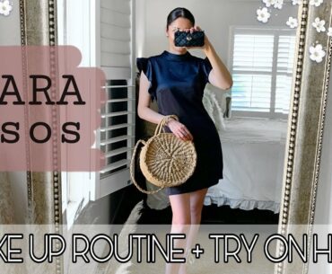 OLAPLEX & MAKEUP ROUTINE + ZARA ASOS SPRING TRY ON HAUL 2020 VLOG