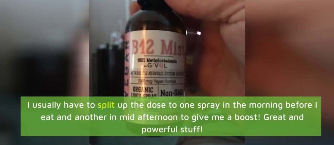 Logic Remedy Vegan Methylcobalamin- Vitamin B12 Liquid Mist -240 x 5,000 mcg, Sugar Free - Non-...