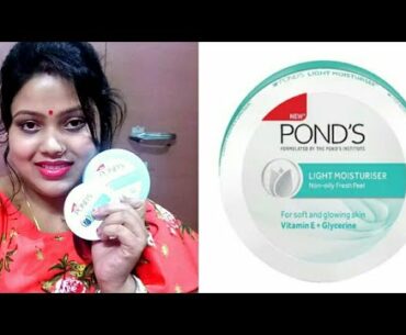 Pond's Light Moisturiser Vitamin E + Glycerine/Pond's Super light gel moisturiser  Hyaluronic acid..