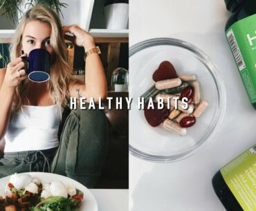 EASY HEALTHY HABITS TO START NOW + VITAMIN ROUTINE | Allegra Shaw
