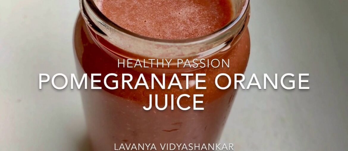 Pomegranate orange juice/source of vitamins and antioxidants