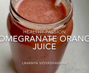 Pomegranate orange juice/source of vitamins and antioxidants