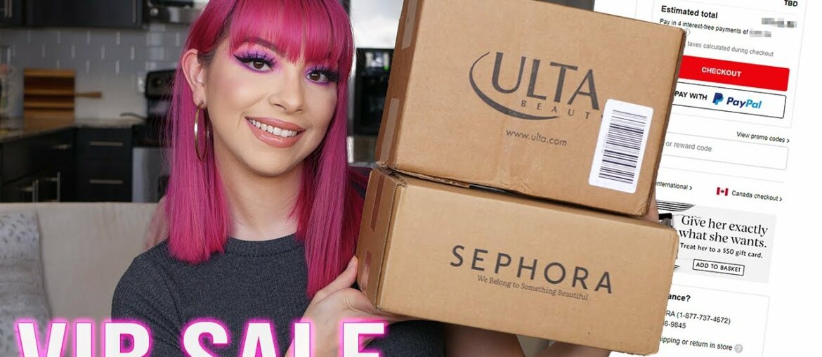 SEPHORA VIB SALE & ULTA HAUL! | LOTS OF NEW MAKEUP!!