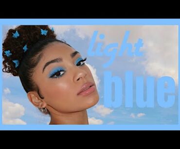ONE COLOR MAKEUP SERIES - Light Blue | jasmeannnn