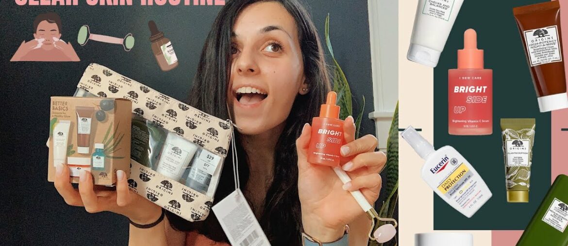 HOW TO GET CLEARER SKIN || my skincare routine & product review 🌱