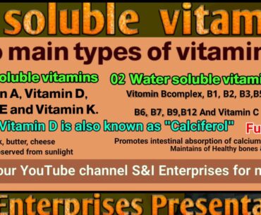 Fat soluble vitamins|#Vitamin_A #Vitamin_D #Vitamin_E #Vitamin_K