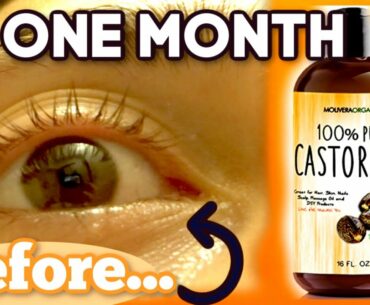 I TESTED CASTOR OIL ON MY LASHES FOR OVER A MONTH || BEFORE AND AFTER PHOTOS! SHOCKING!