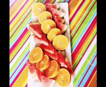 No sugar/Refreshing homemade drinks/Vitamin drinks /Orange drink /watermelon drink #reemastortenwelt