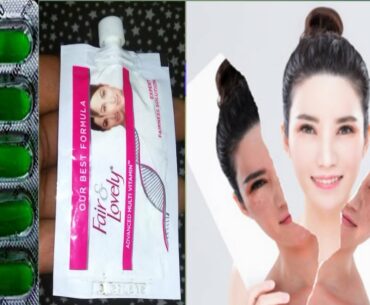 Fair Lovely cream and Vitamin E capsule Natural Beauty Tips // Get white skin