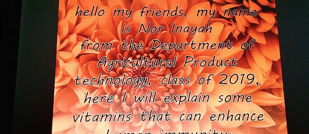 some vitamins that can enhance human immunity. (Nor Inayah_1903036042)