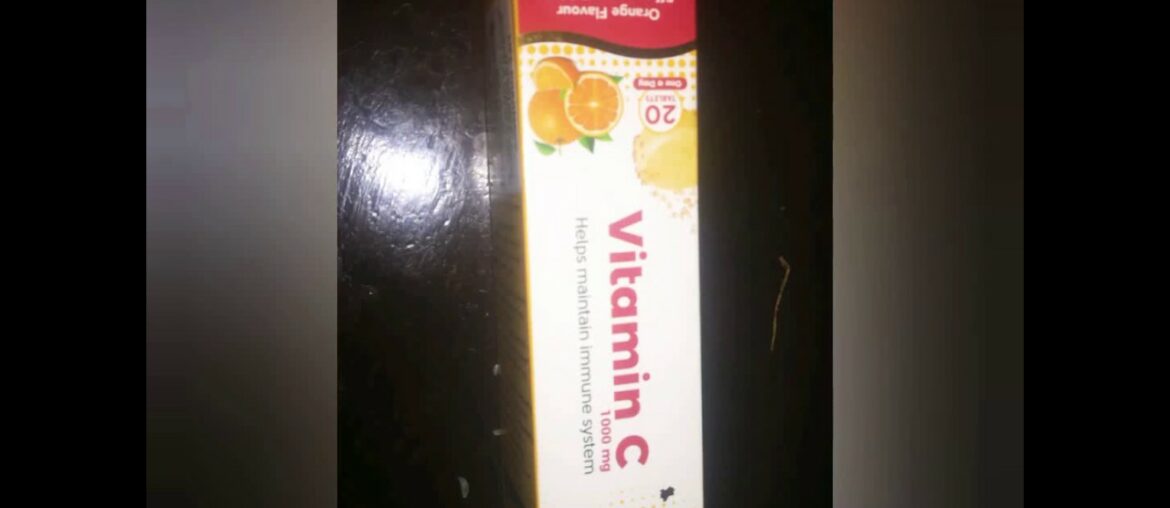How to drink vitamin C effervescent tablet in water..