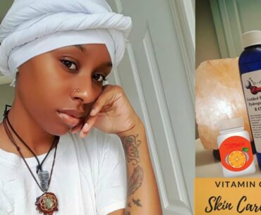 MY VITAMIN C & 35% FOOD GRADE HYDROGEN PEROXIDE CLEAR SKIN ROUTINE|Pretty Hippie