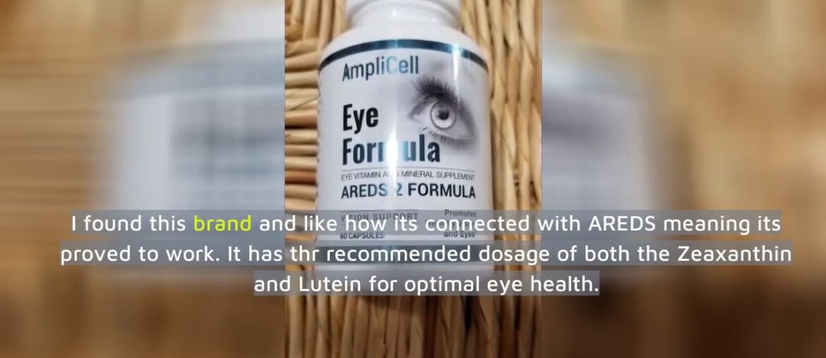 AREDS 2 Eye Vitamins with Lutein and Zeaxanthin Supplements – FDA Certified – Potent Pure AMD E...
