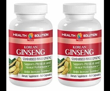 Immune system booster vitamins - KOREAN GINSENG 350mg - Ginseng pills - 2 Bottles 120 Capsules