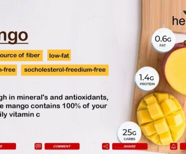 Top 10 Benefits of Mango Fruits - Amazing Healthy Fruits Mangoes