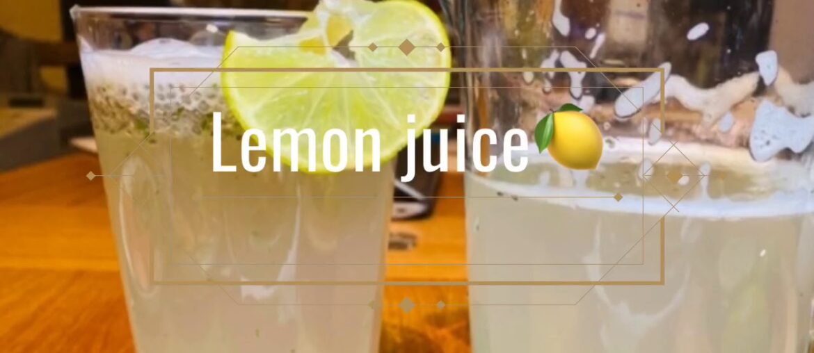 Lemon drink for healthy skin|vitamin’c’ rich|immunity boosting chia seed/lemon drink|healthy