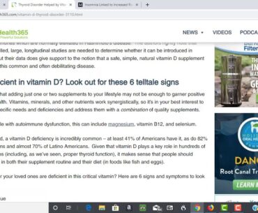 Vitamin D And Your Thyroid... Quick Wellness News Nugget