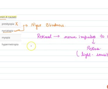 Deficiency of vitamin-A causes