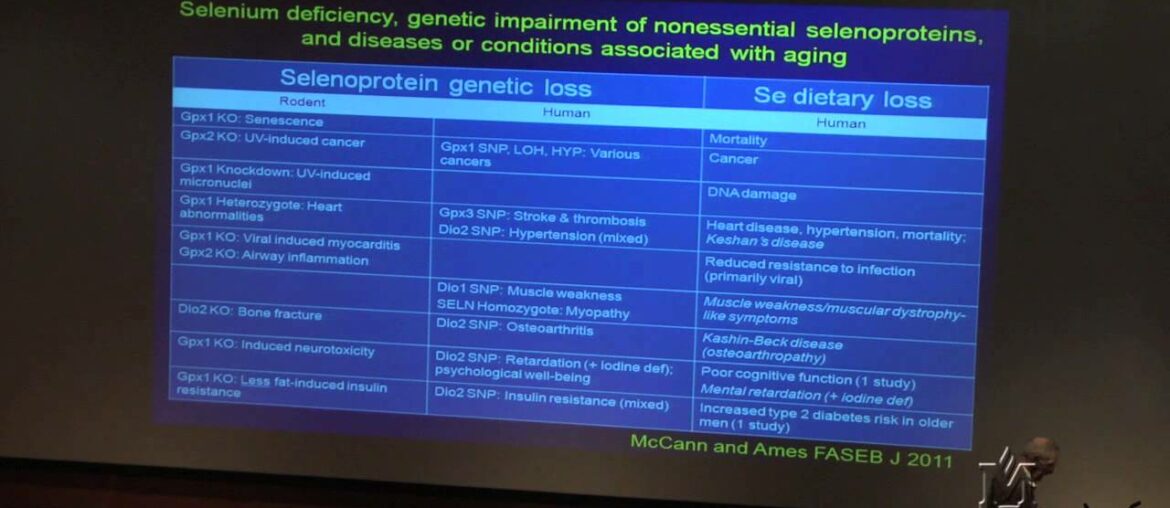 Bruce Ames - Vitamin and Mineral Inadequacy Accelerates Aging-Associated Diseases