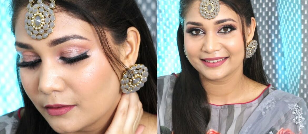 Soft Pink makeup Look - Eid 2020 | Step by step Eid Makeup For beginners #eidcollab | Nidhi Katiyar