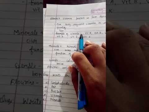 Class 4 vitamin and mineral