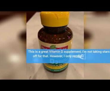 Review Nature Made Extra Strength Vitamin D3 5000 IU (125 mcg) Softgels, 180 Count for Bone Hea...