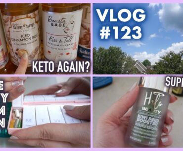 VLOG #123 | Supplements, Keto, Iced Coffee at Home & Beauty Room Declutter