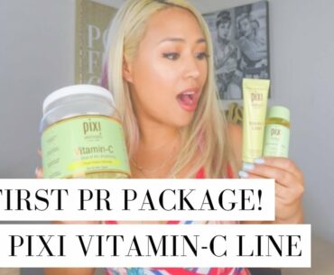 UNBOXING + FIRST IMPRESSION | New Pixi Beauty Vitamin-C Skincare Collection - My First PR Package!