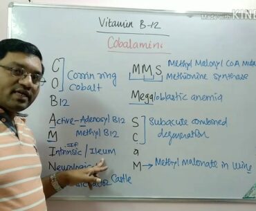 Vitamin B-12 (Cobalamin) with mnemonic and Case discussion of B-12 deficiency