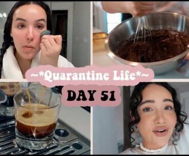 day in my life quarantine | skincare, baking, nature ♡ #stayhome