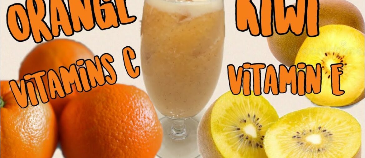 #KIWI AND ORANGE JUICE SMOOTHIE ||VITAMINS C. & E.