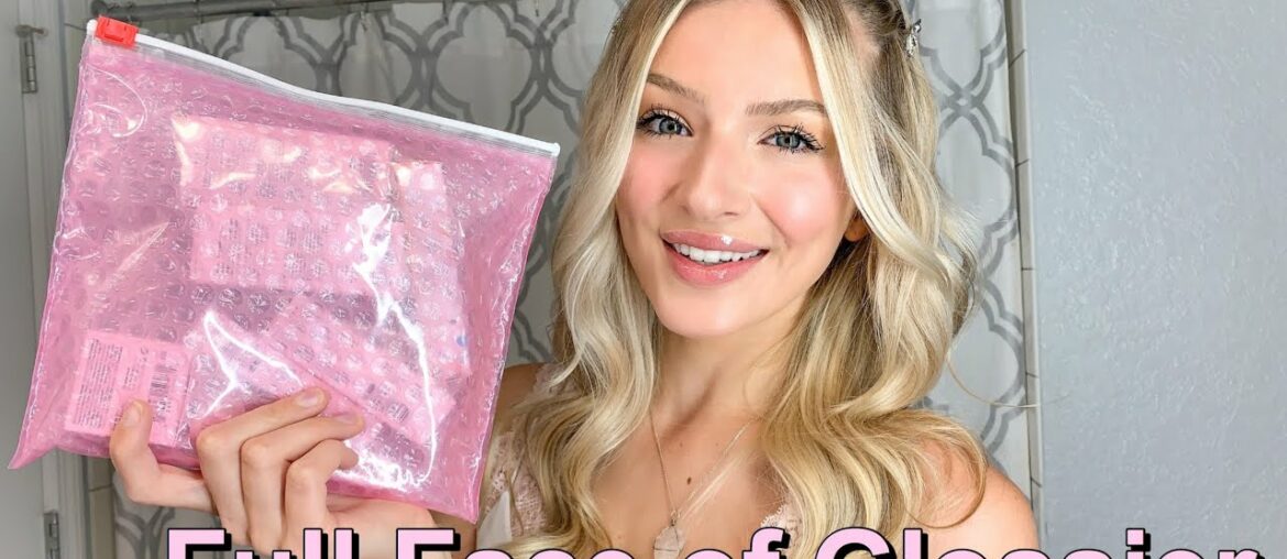 Full Face of Glossier Makeup | First Impressions | Lucy Gregson