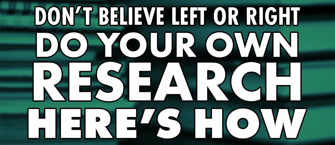 Don't believe the left or right. Do Your Own Research. HERE'S HOW  -- Vitamin C and COVID-19 example