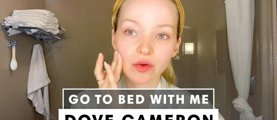 Dove Cameron's 12 Step #StayHome Nighttime Skincare Routine | Go To Bed With Me | Harper's BAZAAR